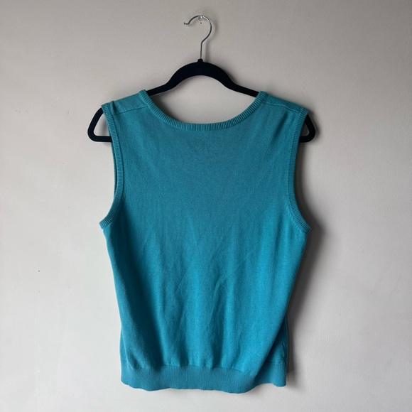 Turquoise Sweater Vest - Picture 2 of 2